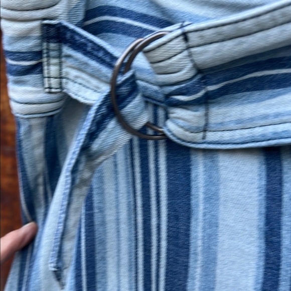 FP Striped Blue and White Flared Jeans (Very 70’s) - Picture 4 of 8